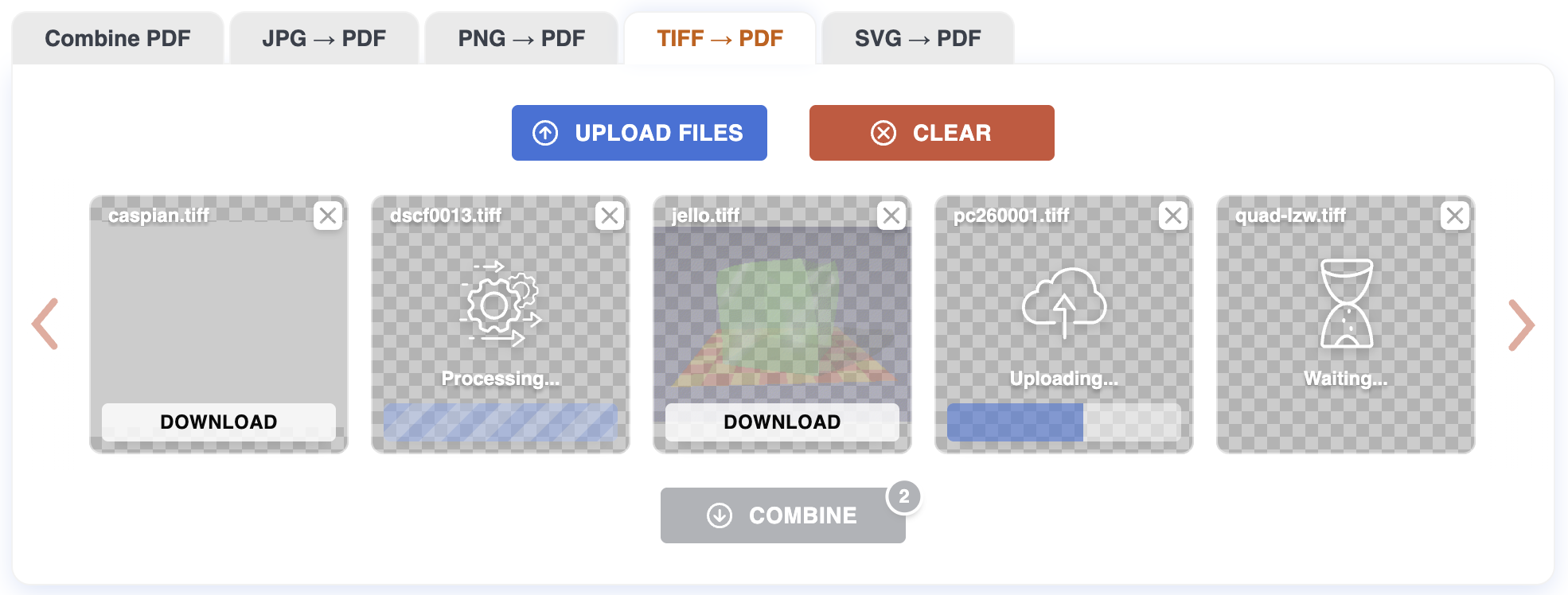 TIFF tiles being reordered